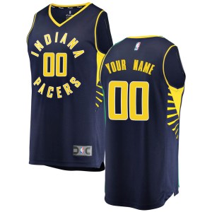 Indiana Pacers Fast Break Navy Custom Jersey - Icon Edition - Men's