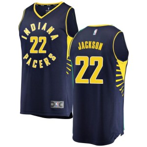 Indiana Pacers Fast Break Navy Isaiah Jackson Jersey - Icon Edition - Men's
