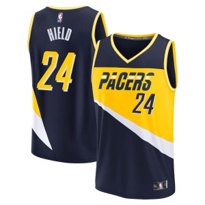 Indiana Pacers Replica Navy Buddy Hield 2021/22 Fast Break City Edition Jersey - Youth