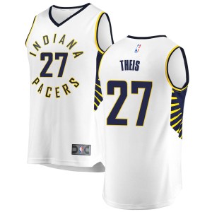 Indiana Pacers Fast Break White Daniel Theis Jersey - Association Edition - Men's