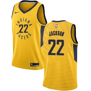 Indiana Pacers Swingman Gold Isaiah Jackson Jersey - Statement Edition - Youth
