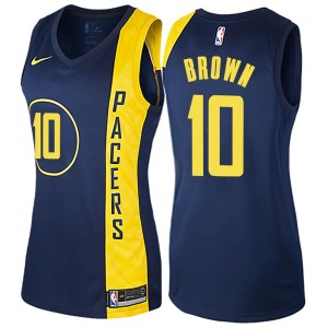 Indiana Pacers Swingman Navy Blue Kendall Brown Jersey - City Edition - Women's