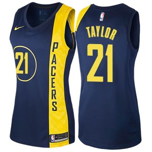 Indiana Pacers Swingman Navy Blue Terry Taylor Jersey - City Edition - Women's
