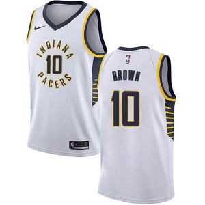 Indiana Pacers Swingman White Kendall Brown Jersey - Association Edition - Men's