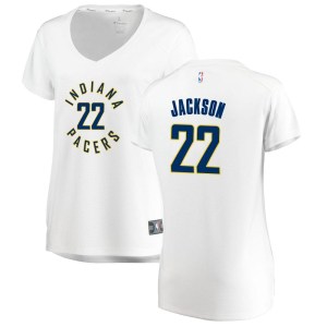 Indiana Pacers Fast Break White Isaiah Jackson Jersey - Association Edition - Women's