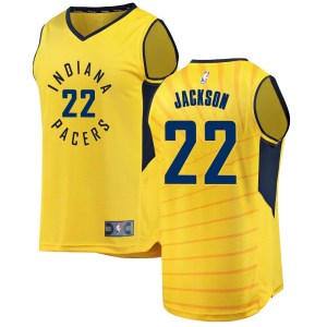 Indiana Pacers Fast Break Gold Isaiah Jackson Jersey - Statement Edition - Men's