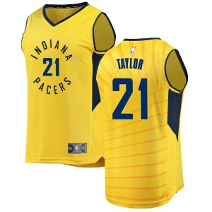 Indiana Pacers Fast Break Gold Terry Taylor Jersey - Statement Edition - Men's