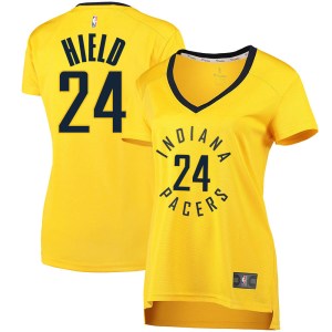 Indiana Pacers Fast Break Gold Buddy Hield Jersey - Statement Edition - Women's