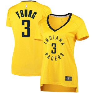 Indiana Pacers Fast Break Gold Joseph Young Jersey - Statement Edition - Women's