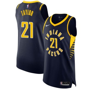 Indiana Pacers Authentic Navy Terry Taylor Jersey - Icon Edition - Men's