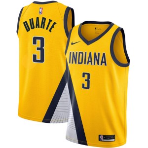 Indiana Pacers Swingman Yellow Chris Duarte 2019/20 Jersey - Statement Edition - Men's