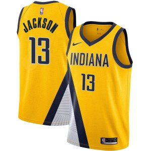 Indiana Pacers Swingman Yellow Mark Jackson 2019/20 Jersey - Statement Edition - Men's