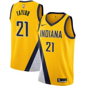 Indiana Pacers Swingman Yellow Terry Taylor 2019/20 Jersey - Statement Edition - Men's