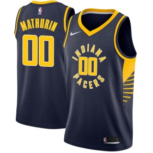 Indiana Pacers Swingman Navy Bennedict Mathurin Jersey - Icon Edition - Men's