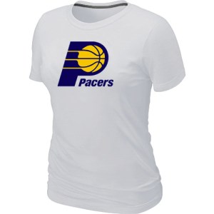 Indiana Pacers White Big & Tall Primary Logo T-Shirt - - Women's