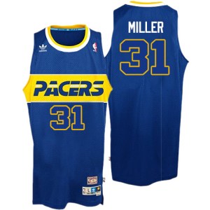Indiana Pacers Authentic Blue Reggie Miller Rookie Throwback Jersey - Men's