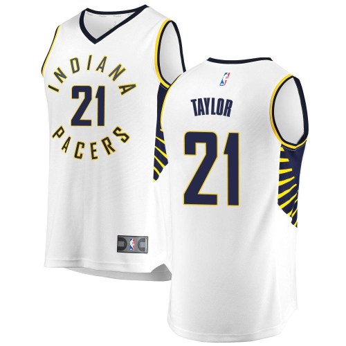 Indiana Pacers Fast Break White Terry Taylor Jersey - Association Edition - Men's