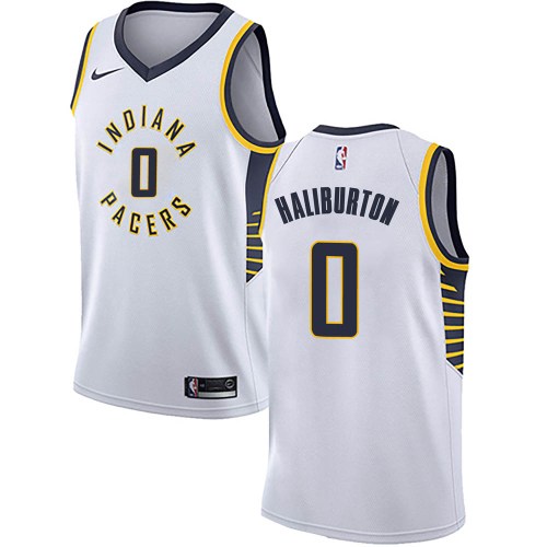 Indiana Pacers Swingman White Tyrese Haliburton Jersey - Association Edition - Youth