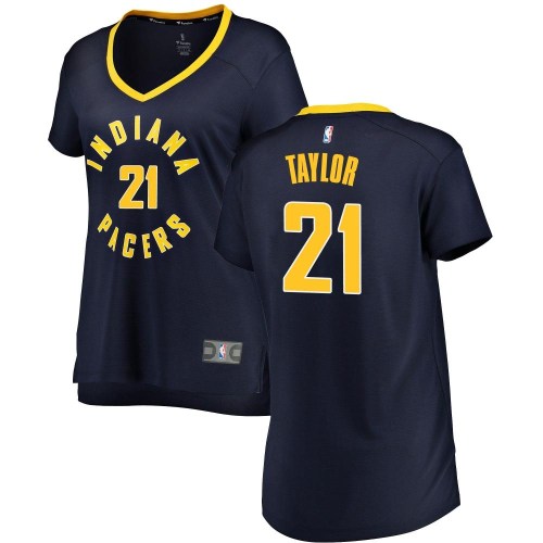 Indiana Pacers Fast Break Navy Terry Taylor Jersey - Icon Edition - Women's